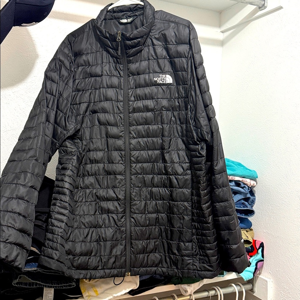 The North Face Tonnerro Jacket Black Puffer 700-Fill Down Lightweight-XL